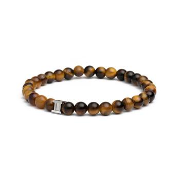 Armband mit 6 mm Tigerauge-Stein - Tiger Eye 6mm